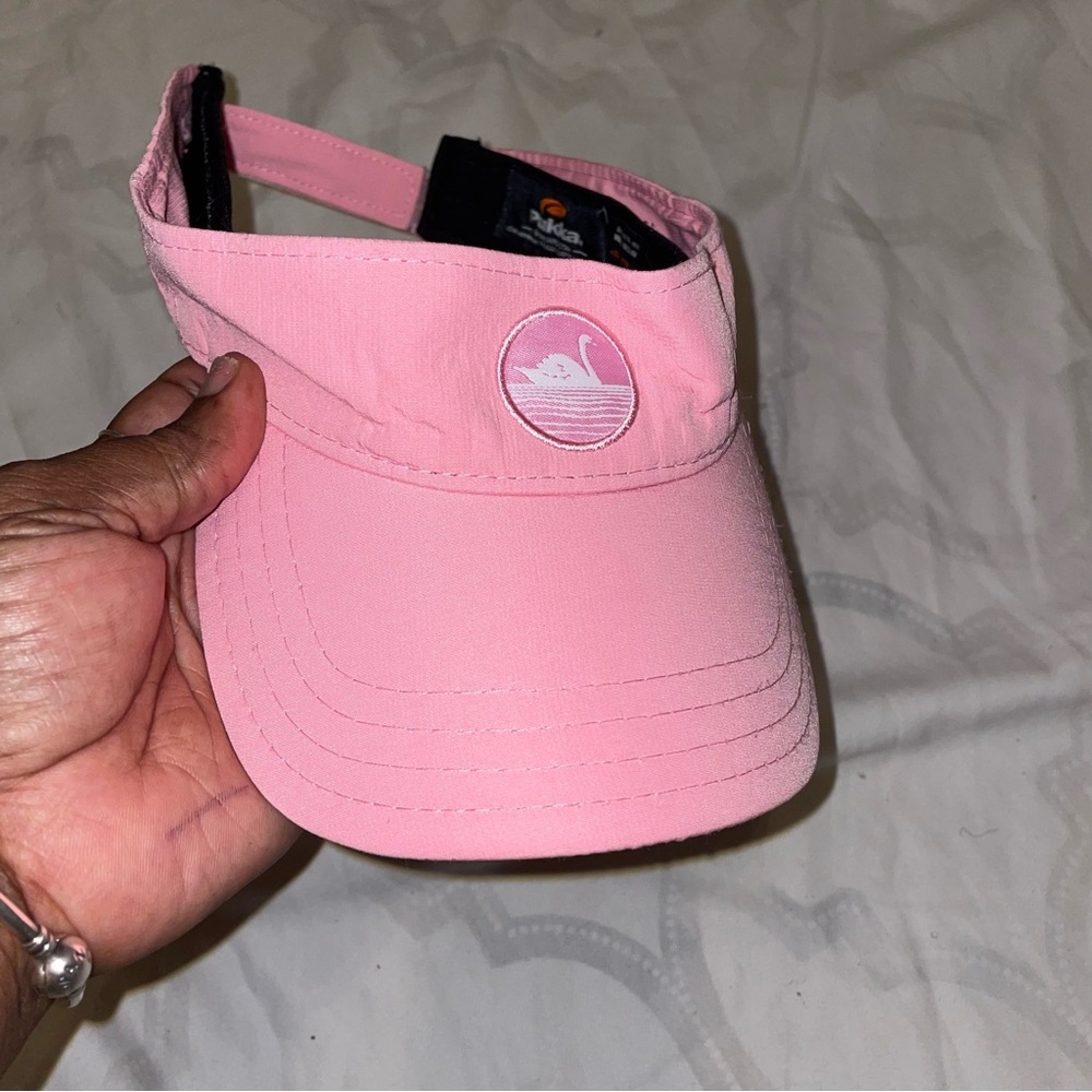 Pink Visor with Swan Logo
